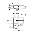 Композитна мивка за кухня с отцедник К400 Grohe 31639AP0 – Grohe 11.12.77.0011 – миниатюра 1